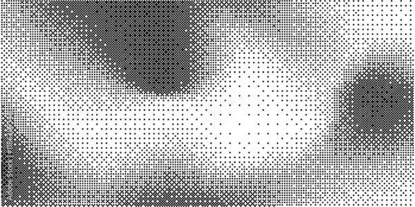 Obraz Pixelated bitmap gradient texture. Retro pixel art, black dither pattern, 8 bit background. Vector illustration	
