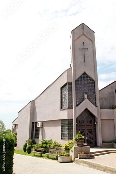 Obraz Parish Church of the Resurrection of Jesus in Sesvetski Kraljevec, Croatia