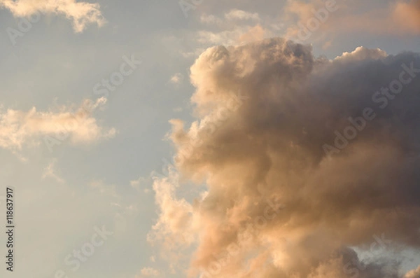 Obraz Sunset. Sky and clouds. Beautiful view.