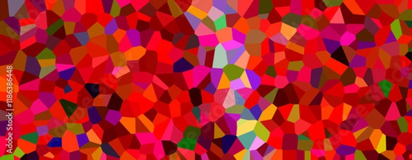 Fototapeta Red color with multicolor crystal modern texture Wallpaper background For Website theme and Mobile Applications, business infographic and social media, modern decoration, art illustration template.