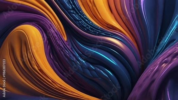 Obraz A Futuristic Abstract Symphony