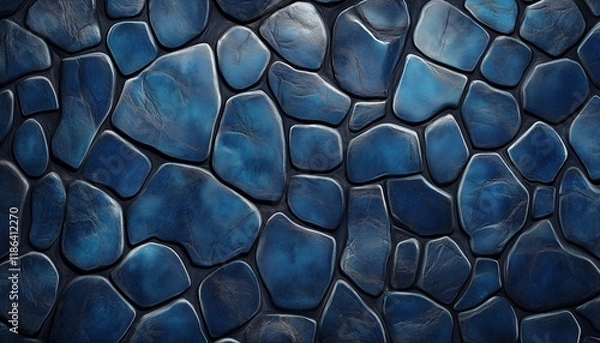 Fototapeta Stylish Blue Pebbled Leather Ure Pattern As - This Sophisticated Piece Features A Unique Pebbled Leather Texture In A Versatile Shade Of Blue.