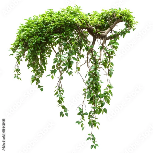 Fototapeta jungle vines isolated on transparent background
