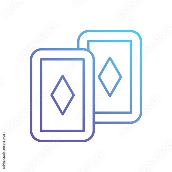 Obraz Trading Cards vector icon