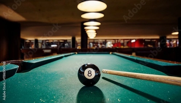 Fototapeta Enjoy the social aspect of billiards as you engage with fellow players.  