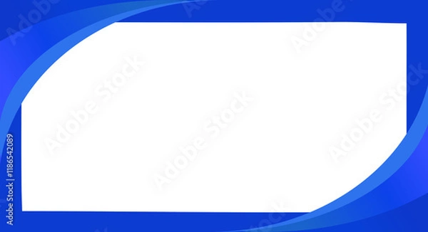 Obraz Blue wave design with dynamic lines and space backdrop