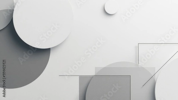 Fototapeta Minimalist Abstract Geometric Design