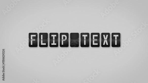 Obraz Flip Text Animation Preset