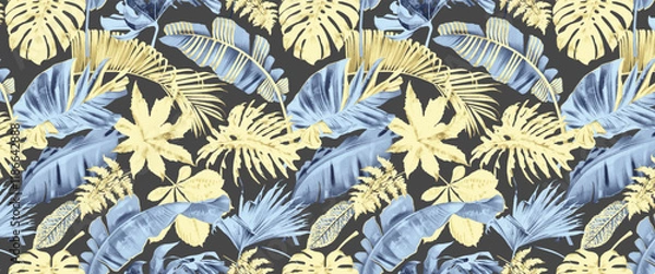 Obraz seamless bed sheet pattern design for digital print and any type of print
