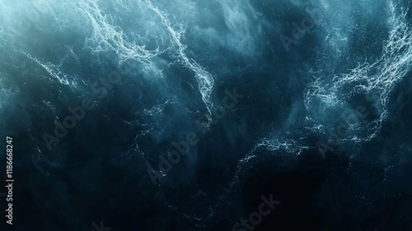 Obraz Abstract dark blue swirling water texture.