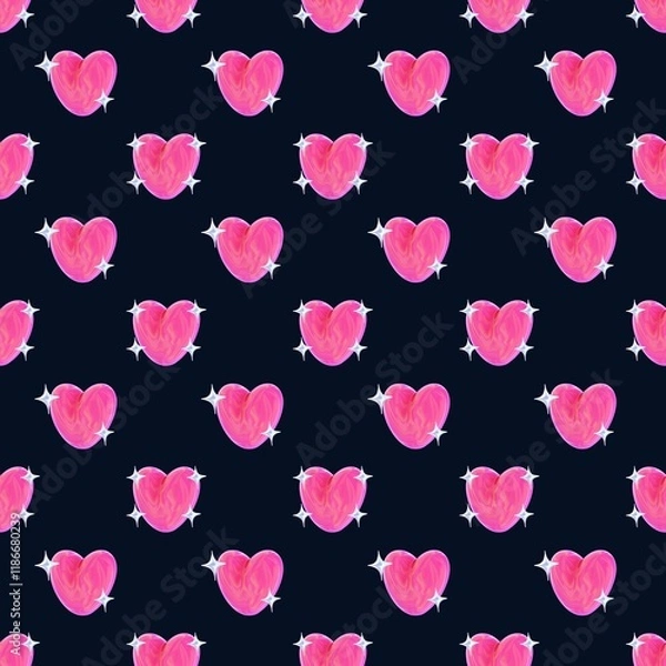 Obraz seamless pattern with hearts