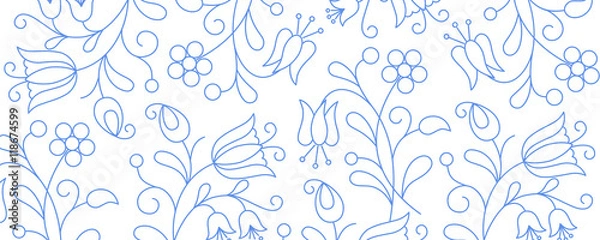 Obraz Traditional kashubian folk pattern