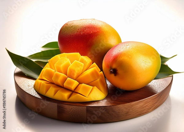 Fototapeta mango on a table