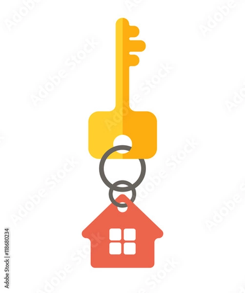 Obraz sprzedaż i wynajem domów i kluczy