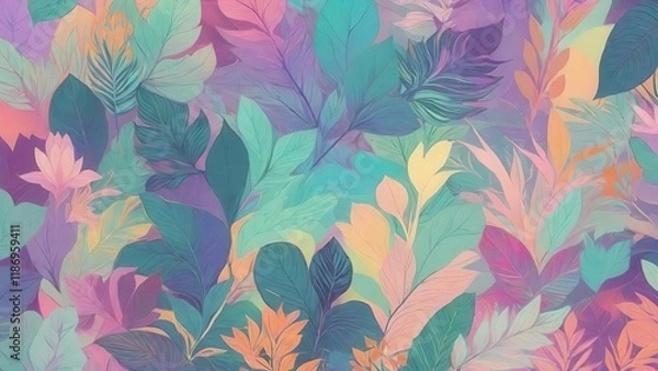 Fototapeta 自然をテーマにしたモチーフ, 自然の美しさ, フローラルオーナメント.