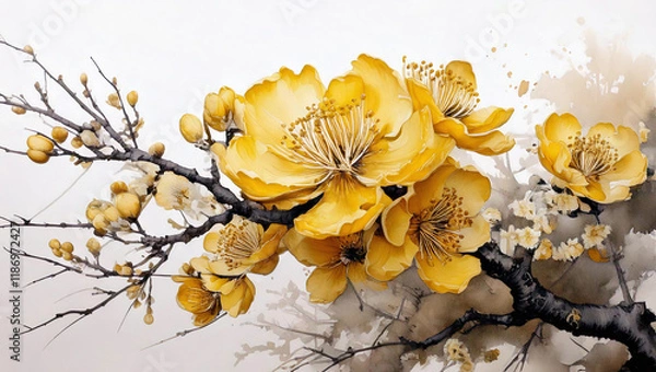 Obraz 황금빛 매화