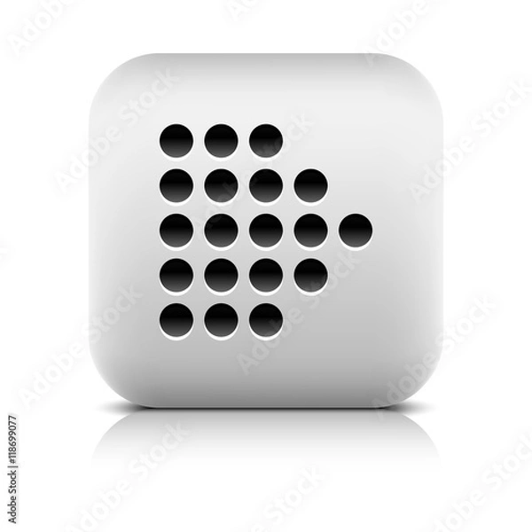Fototapeta Web icon with digital arrow sign on white