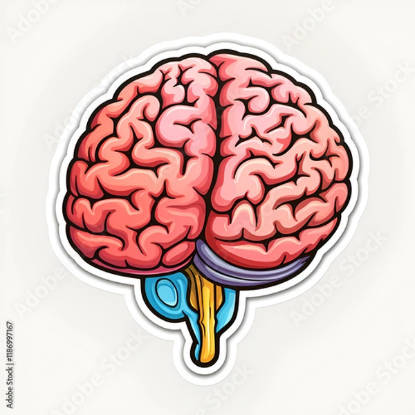 Fototapeta Human brain sticker