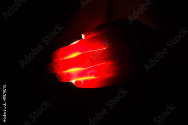 Obraz Red hand of a devil