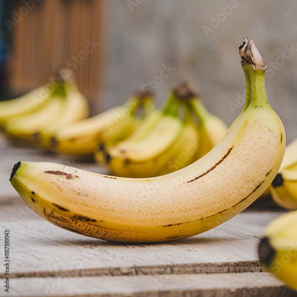 Obraz Banana on solid background