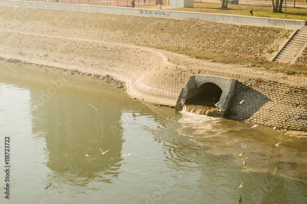 Obraz sewer drain opening