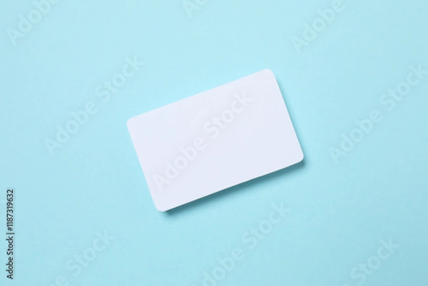 Fototapeta White paper card on color background