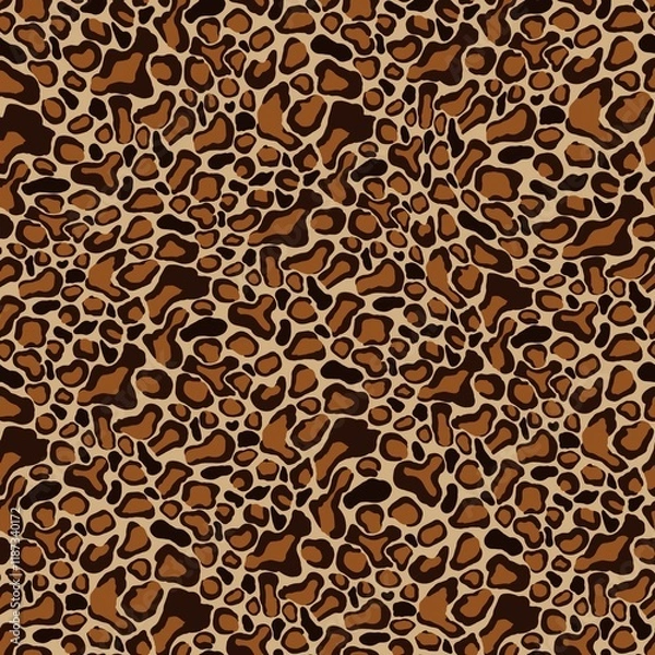Fototapeta Seamless repeating pattern leopard style, print of leopard skin for clothes.