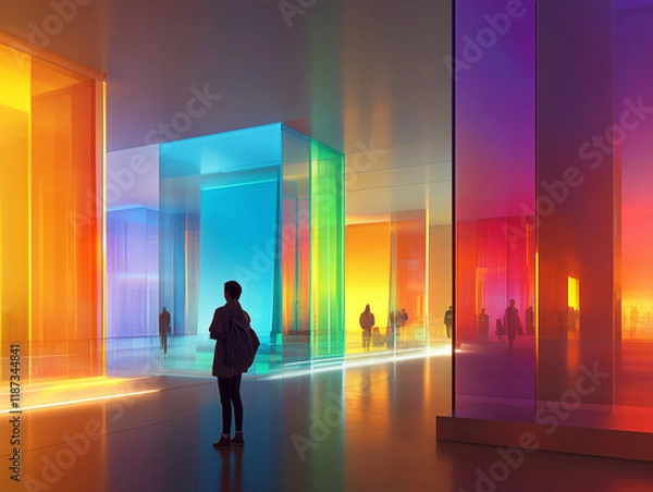 Fototapeta Vibrant Chromatic Architecture Gallery