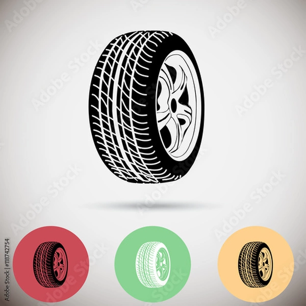 Obraz wheel   icon