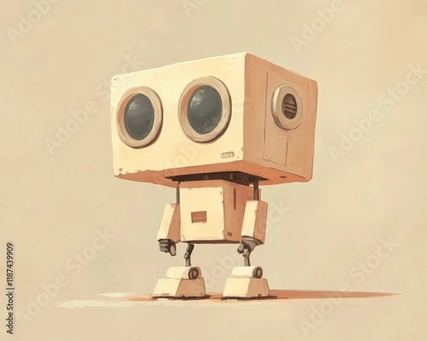 Fototapeta robot with a camera