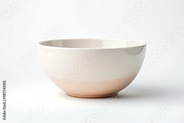 Fototapeta Elegant ceramic bowl with smooth finish and subtle gradient design showcasing craftsmanship and simplicity