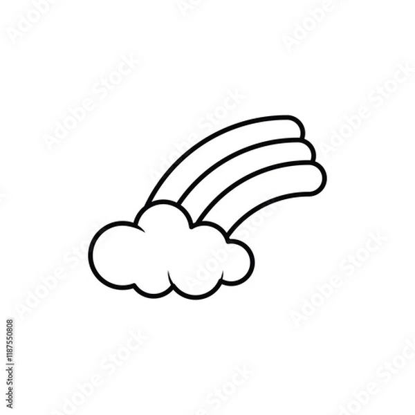 Fototapeta Rainbow vector icon