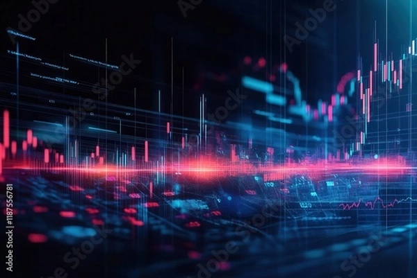 Fototapeta  Abstract Background for Finance Business Website Banner 