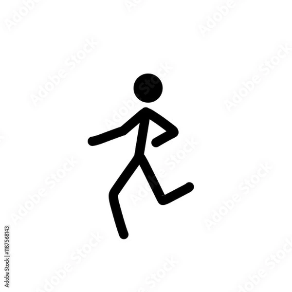 Obraz stick man poses and gestures