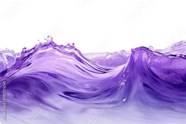 Obraz Vibrant purple water waves create an enchanting visual experience in a serene setting