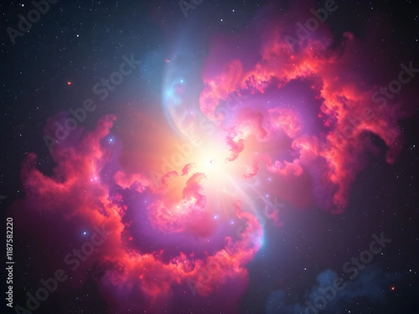 Obraz colorful galaxy, space background
