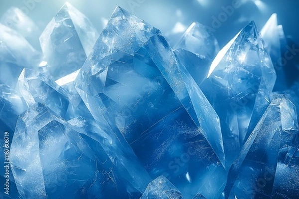 Fototapeta Harmony in Geometric Abstraction: Exploring Symmetry through Crystal Patterns and Figures