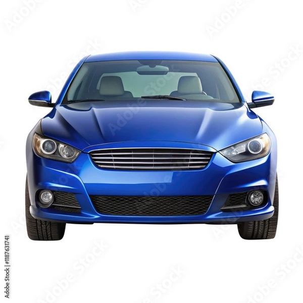 Obraz car isolated on transparent white background, clipping path