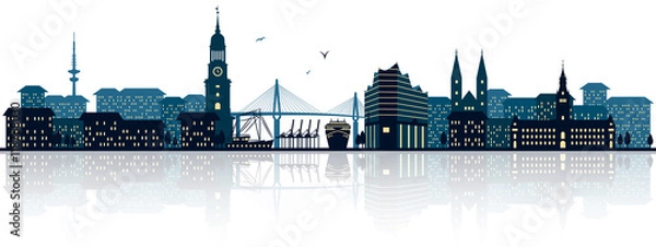 Obraz Skyline Hamburga