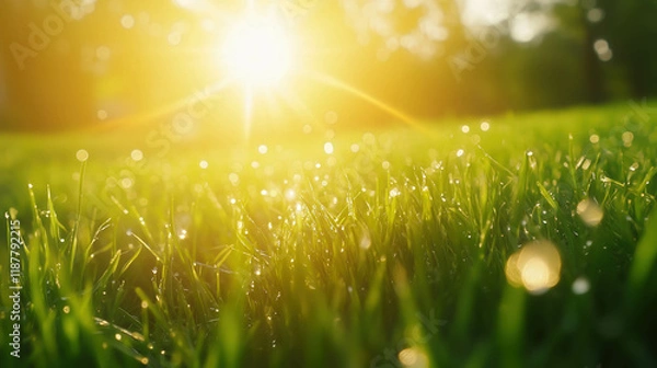 Obraz Freshly Mowed Grass Clipping