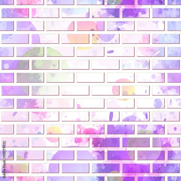 Obraz brick wall, graffiti