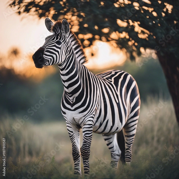 Obraz Zebra Closeup View