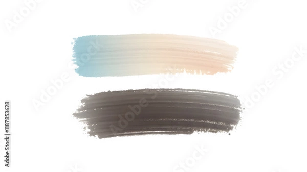 Fototapeta a set of four different colored strokes on a black background, each with a different color of paint on it, Alfred Manessier, color field, pastell colours, an ultrafine detailed painting