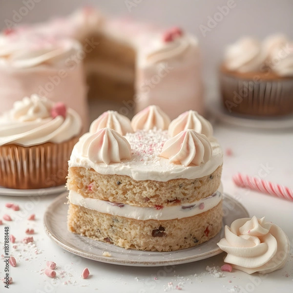 Obraz cake with pink roses