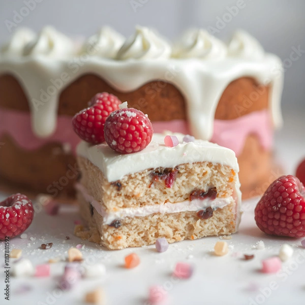 Obraz cheesecake with strawberries