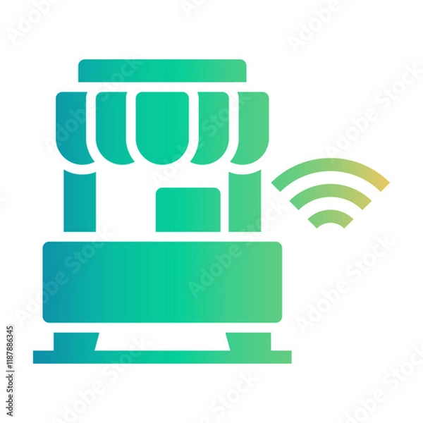 Fototapeta online store Gradient icon