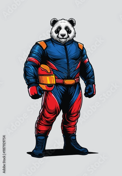 Fototapeta Racing Panda