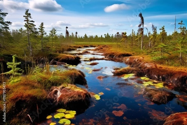 Obraz peat bogs in a boreal landscape ecology carbon storage in peatla