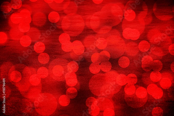 Fototapeta Red Bokeh background