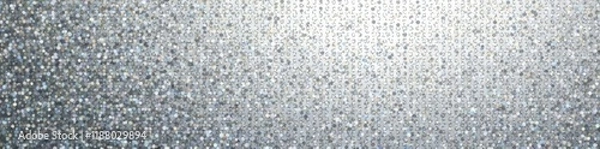 Obraz Abstract metallic texture with dotted pattern, silver tones, technology background, background image